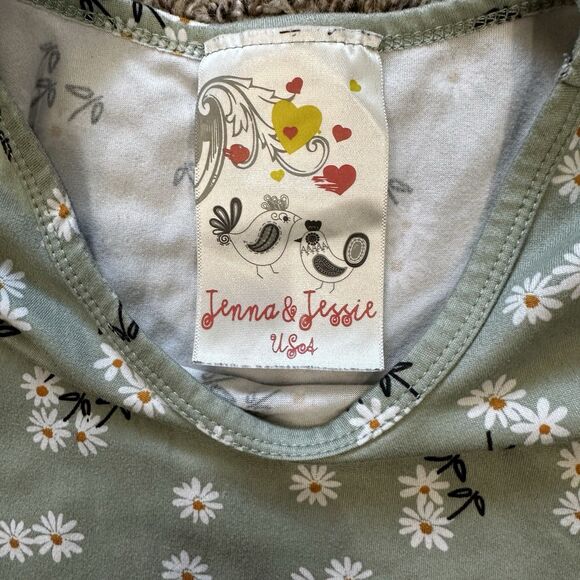 Girls Sz 7/7-8 Set of 2 Tops Cynthia Rowley Jenna & Jessie USA Floral Sequence - Picture 6 of 12